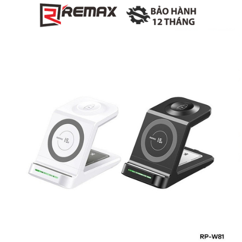 Đế sạc nhanh không dây đa năng 3 in 1 Remax RP-W81 max 23.5W | Shopee ...