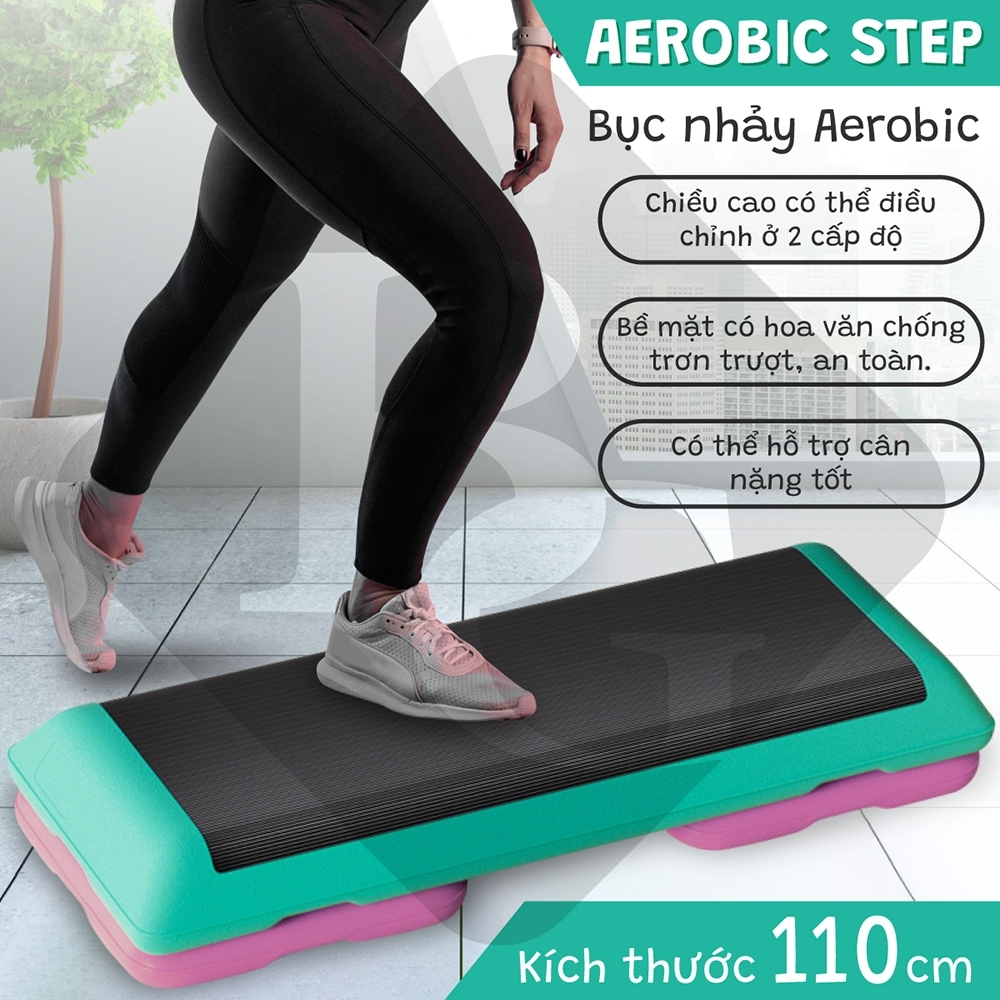 Ảnh Bục tập aerobic dậm nhảy toàn thân Size 68-72-78-110cm thể dục điều chỉnh độ cao 1