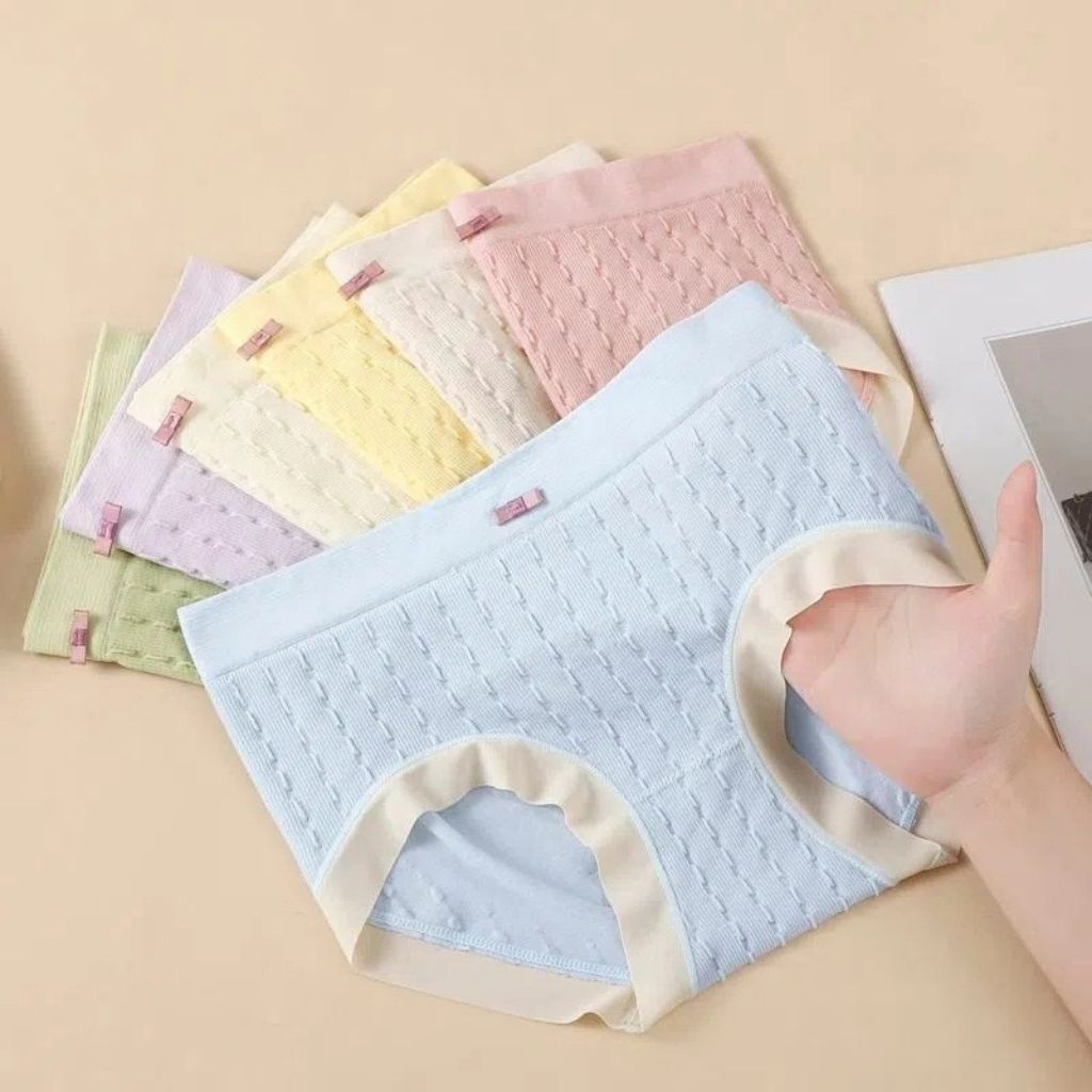 Quần lót nữ cotton viền lụa mềm đính nơ gợi cảm, Quần chip nữ cao cấp với lớp lót chắc chắn thấm hút tốt LANIXA L012