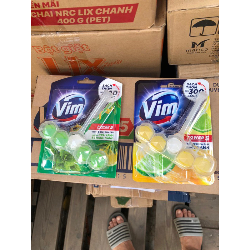 Viên Treo Bồn Cầu Vim Tẩy Rửa Diệt Vi Khuẩn 55g