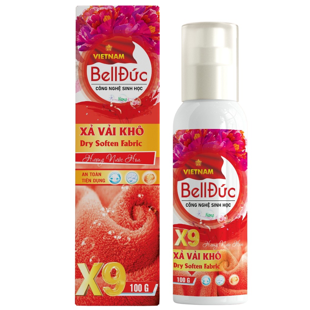 Xịt thơm quần áo Bell Đức 100ml lưu hương 8-12h ngoài không khí, làm mềm vải, khử mùi hôi ẩm mốc