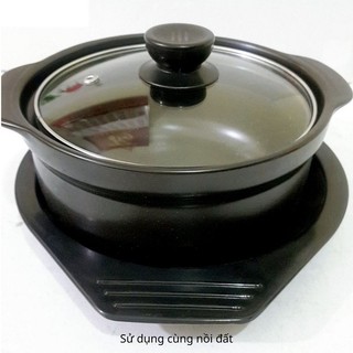 Nồi nấu mỳ Cay Loại Dầy Kèm Đế lót Chịu Nhiệt cao cấp