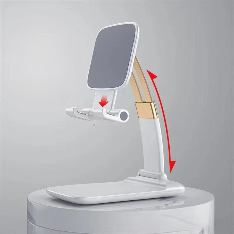 Giá đỡ điện thoại gấp gọn kim loại livestream xem video chụp ảnh để bàn quay phim ghi hình