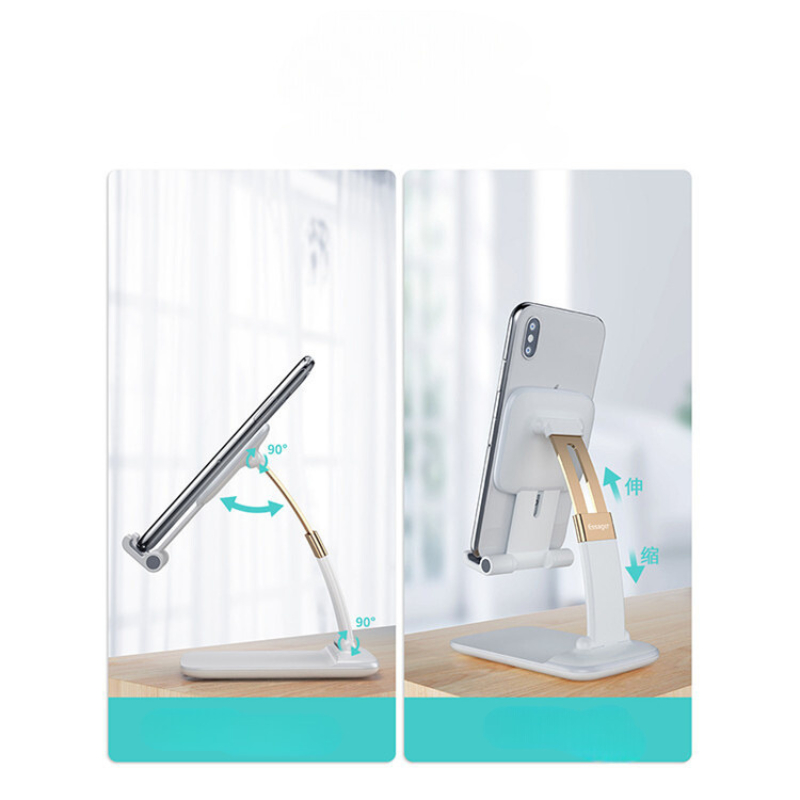 Giá đỡ điện thoại gấp gọn kim loại livestream xem video chụp ảnh để bàn quay phim ghi hình