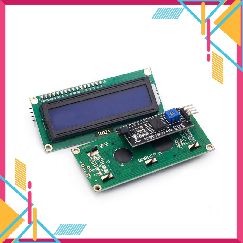 Màn Hình LCD LCD1602+I2C/IIC 16x2 5V Cho Arduino | Shopee Việt Nam