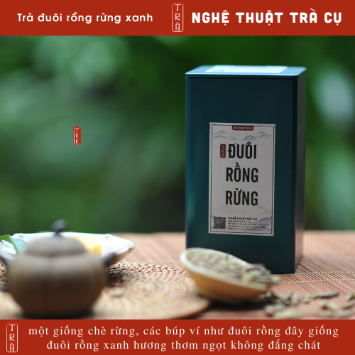 Bạch Trà đuôi rồng(Trà móng rồng) cổ thụ ủ 3 năm đóng gói hộp thiếc sang trong 100gr