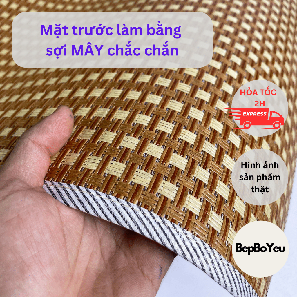 Chiếu điều hòa, chiếu mây 3D làm từ sợi mây, thoáng khí, êm ái, dễ gấp ...