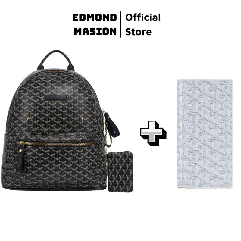 Combo Balo Vi Dai EDMOND MASION MONOGRAM t ng vi nh va cardholder EDM size M L Shopee Vi t Nam