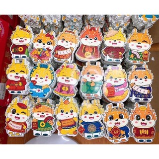 Combo 10 Bao lì xì chibi phản quang tết hot trend 2024 dễ thương,lì xì hình thú chibi may mắn tài lộc đẹp độc lạ { H }