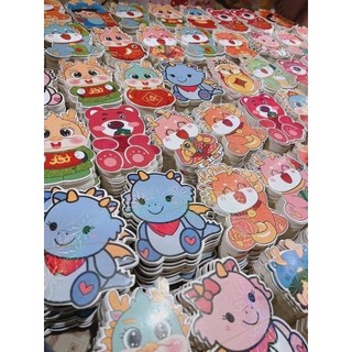 Combo 10 Bao lì xì chibi phản quang tết hot trend 2024 dễ thương,lì xì hình thú chibi may mắn tài lộc đẹp độc lạ { H }