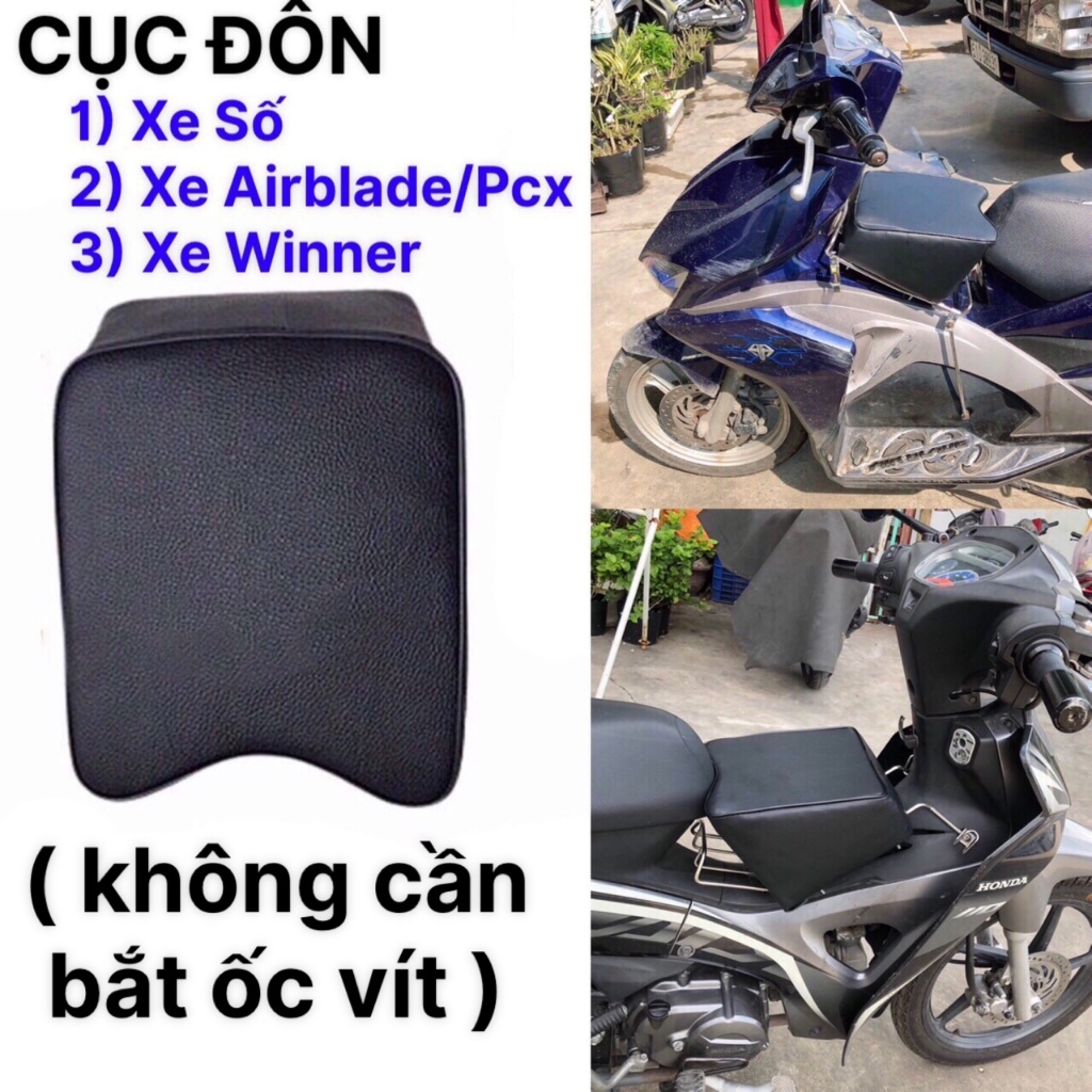 [ CỤC ĐÔN ] Cục Nệm Ngồi Xe Máy Cho Bé Xe Máy Số , CỤC ĐÔN NỆM XE MÁY SỐ Honda ,Dream , Future , Wave