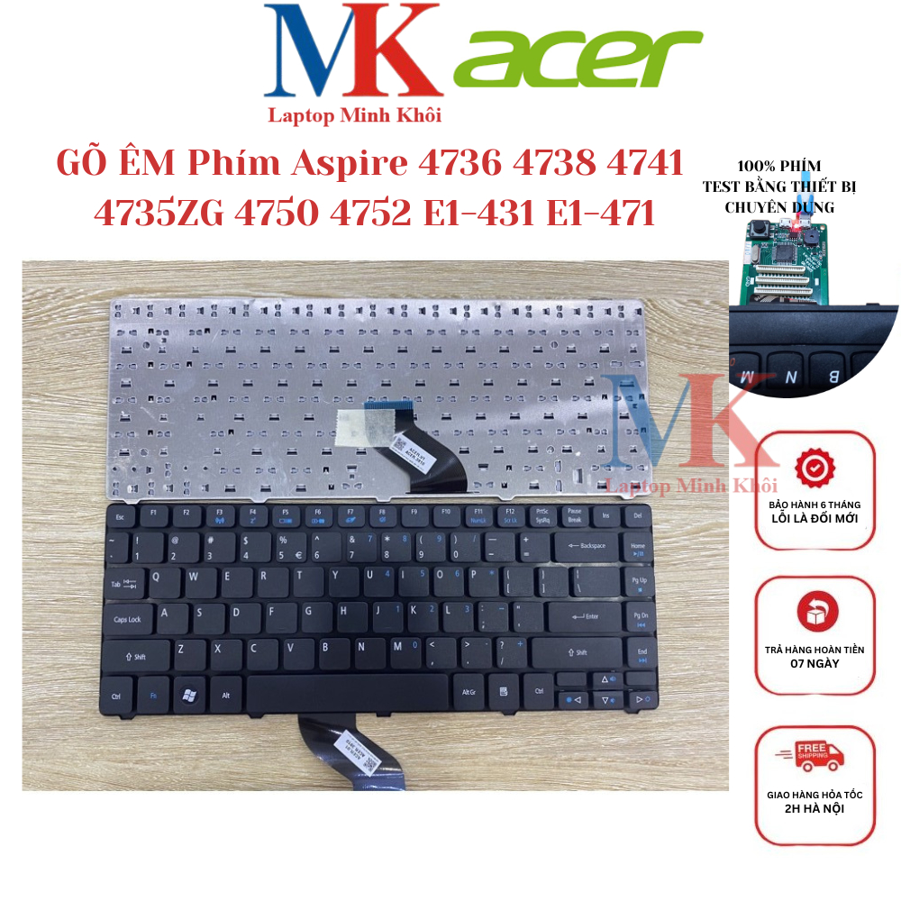 Bàn Phím Acer Aspire 4736 4736Z 4736G 4736ZG 4738 3810 4741 4735ZG 4750 ...