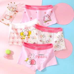 Quần lót trẻ em, quần chíp đùi chíp tam giác cho bé gái chất cotton, đáy lót thông hơi mềm mát 10-36kg
