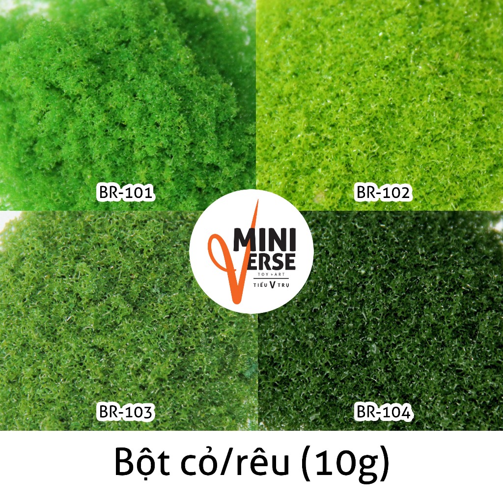 [Tiểu V Trụ] Bột cỏ / rêu làm cây/mảng rêu, làm nền trang trí mô hình ...
