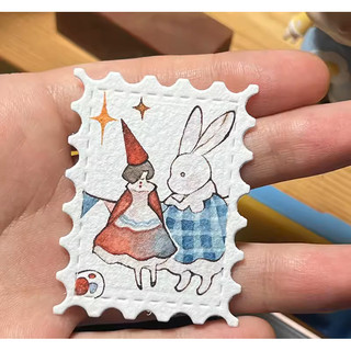 Giấy vẽ hình tem độc đáo 🌻 Định lượng 300gsm vẽ được nhiều loại màu, có đường xé sẵn 🌻