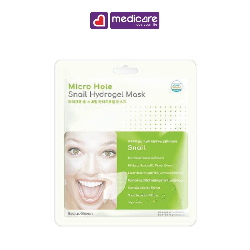 Mặt nạ BeauuGreen hydrogel dưỡng ẩm làm sáng da 28g