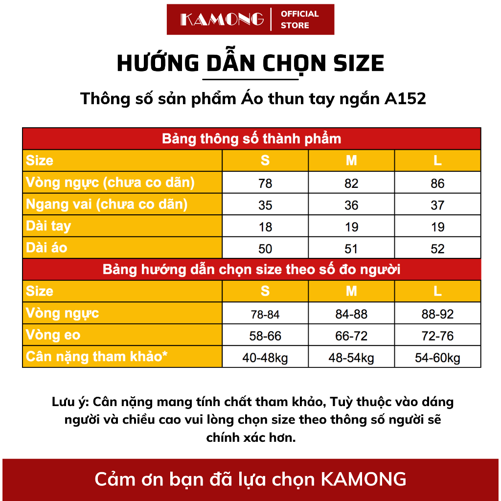Ảnh Áo thun nữ tay ngắn KAMONG kiểu dáng basic chất liệu thun tăm A152 1