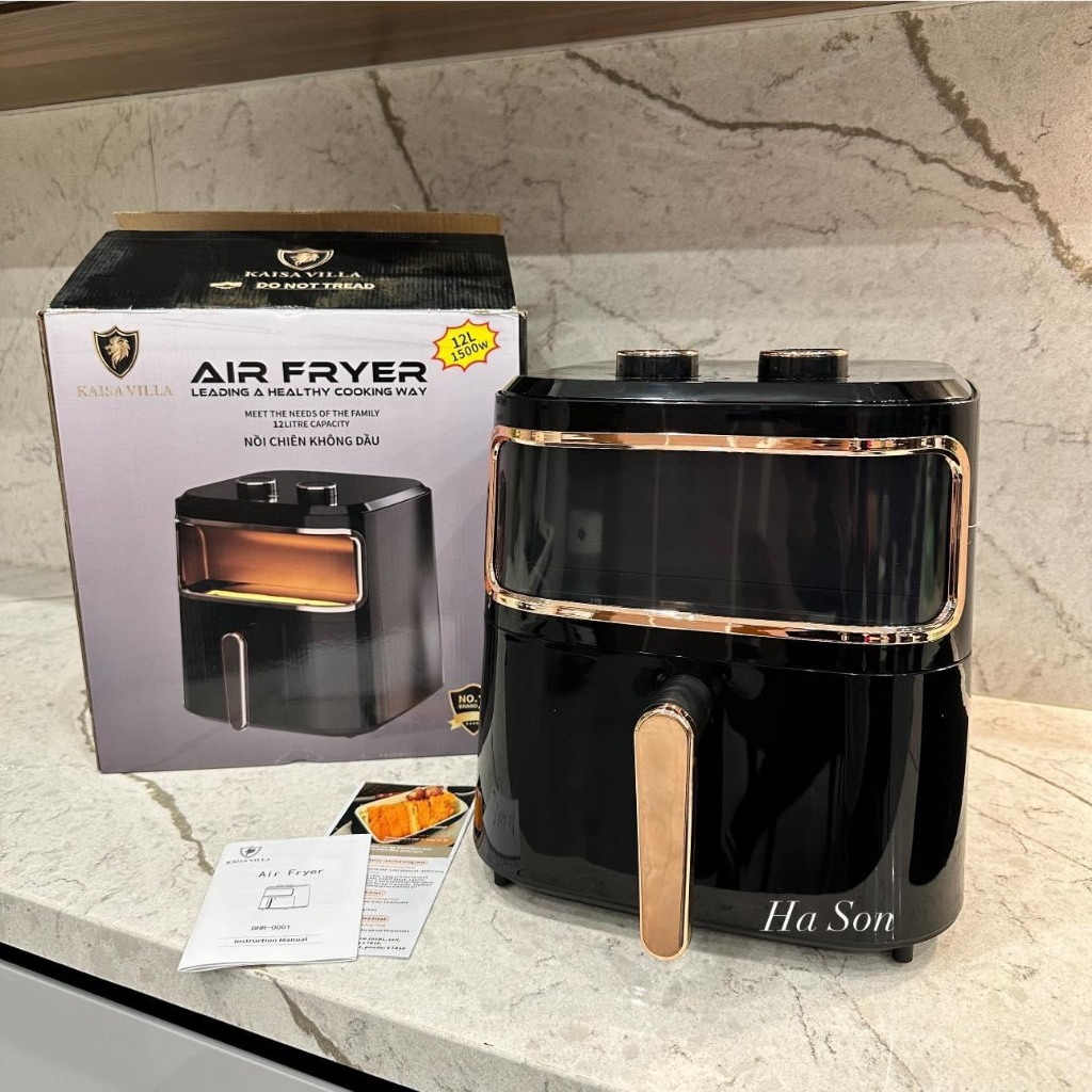 [ Chính Hãng ] NỒI CHIÊN KHÔNG DẦU KAISA VILLA AIR FRYER 12L Shopee