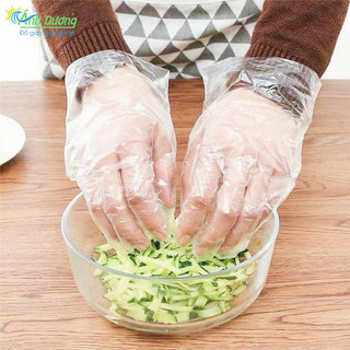 Bao găng tay tiện lợi PE ni-long phân hủy 100 cái