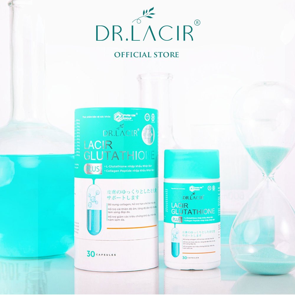 Vin Ung Trng Da Glutathione PLUS dnh ring cho ngi c t bo xu hp  30 vin Dr.Lacir | Shopee Vit Nam