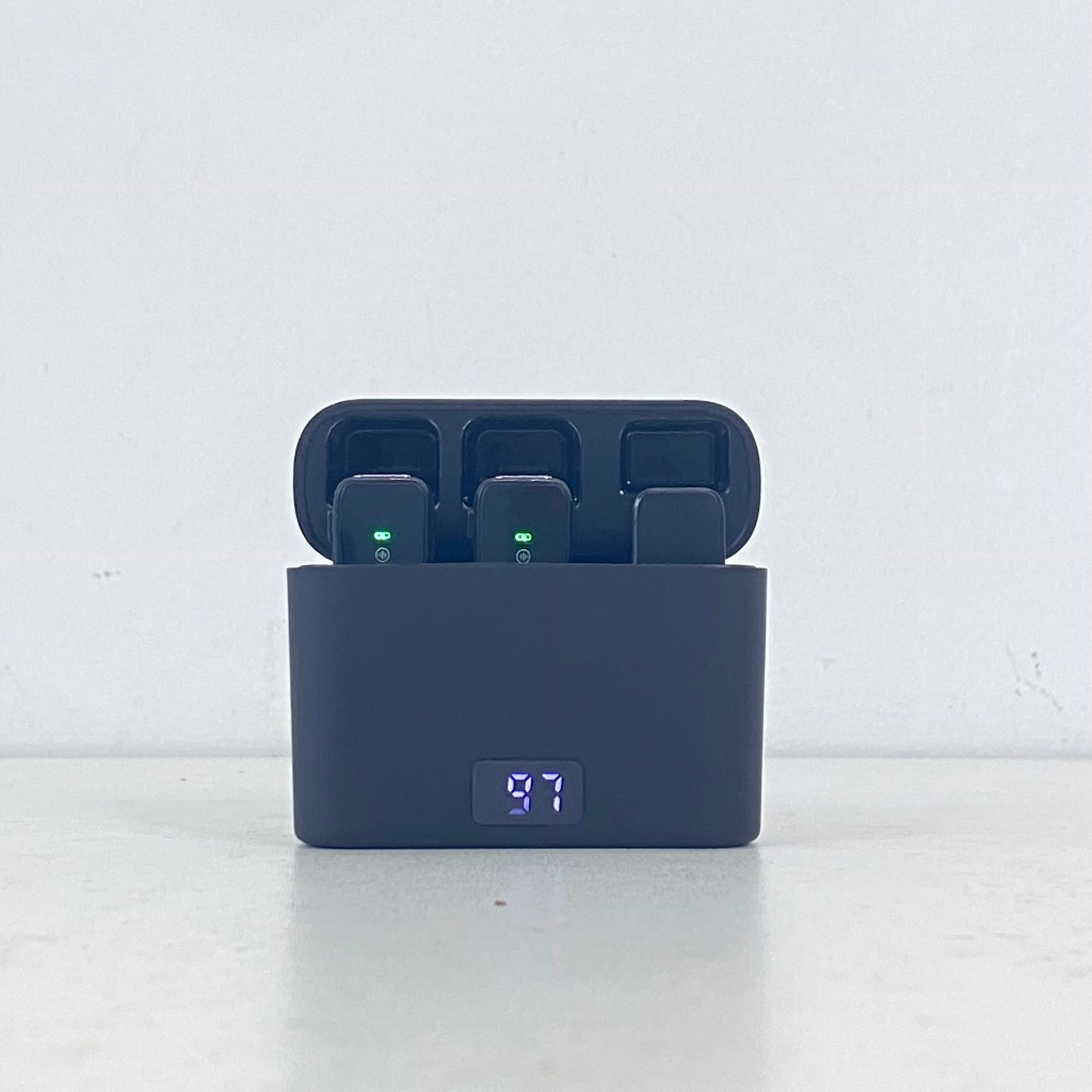 Mic thu âm SE23, micro không dây dành cho các dòng máy Android, IOS kèm Dock sạc lọc tạp âm khi live/quay video