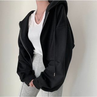 Áo khoác nỉ nữ dáng croptop Forgirl áo hoodie zip trơn chất liệu dày dặn thu đông siêu xinh T015