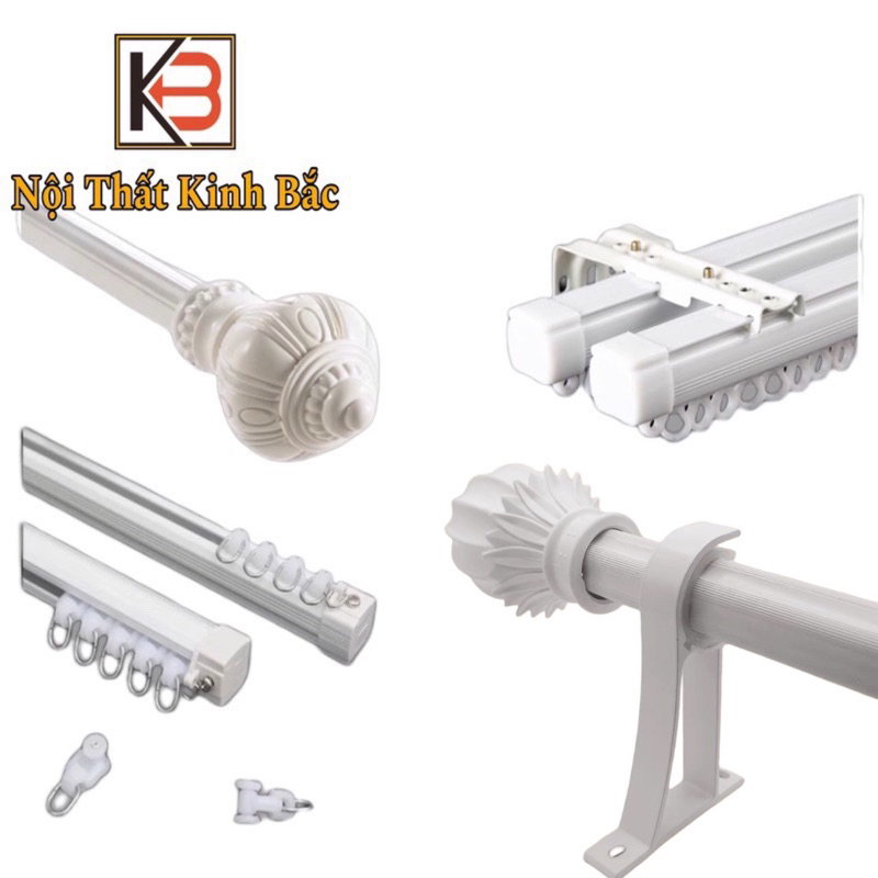Thanh treo rèm KB- Khung treo rèm cửa chất liệu nhôm cứng bền bỉ ...