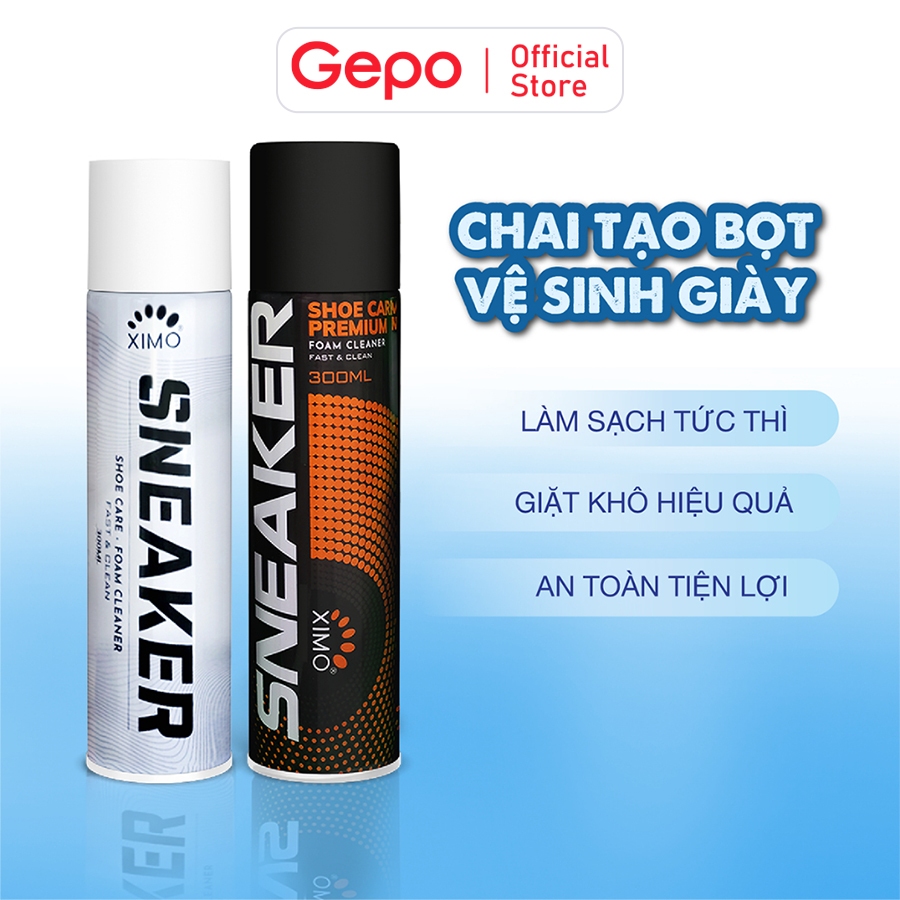 Ảnh Chai Xịt Tạo Bọt Vệ Sinh Giày XIMO Cao Cấp 300ml 1