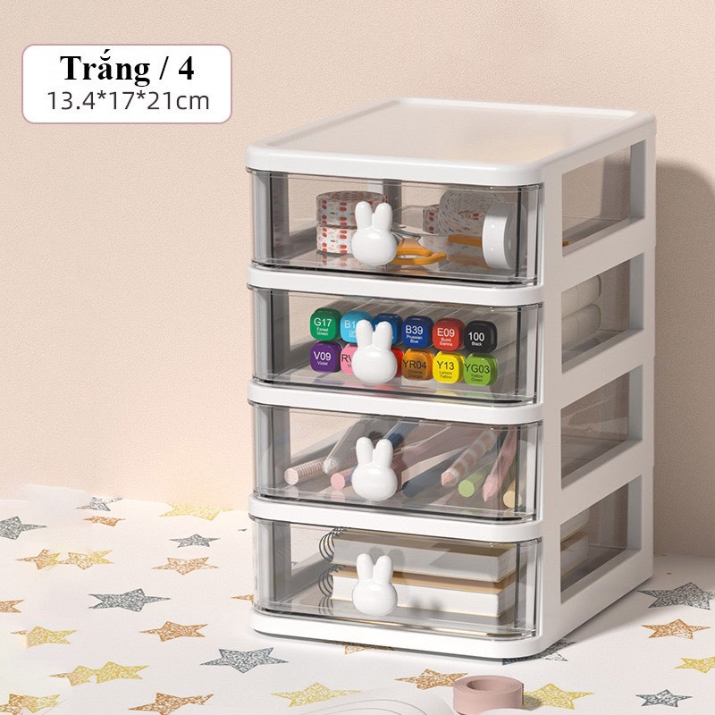 Kệ Tủ Mini Ngăn Kéo Để Bàn Đựng Đồ Tay Cầm Thỏ Bunny Desk | Shopee Việt Nam
