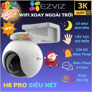 Camera WIFI Ngoài Trời Xoay 360 EZVIZ H8 PRO, H8C, 5MP 3MP 2K 3K SIÊU NÉT Màu Ban Đêm - Chính Hãng