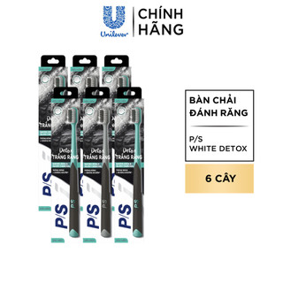 Bộ 6 bàn chải P/S White Detox trắng răng, sạch khuẩn