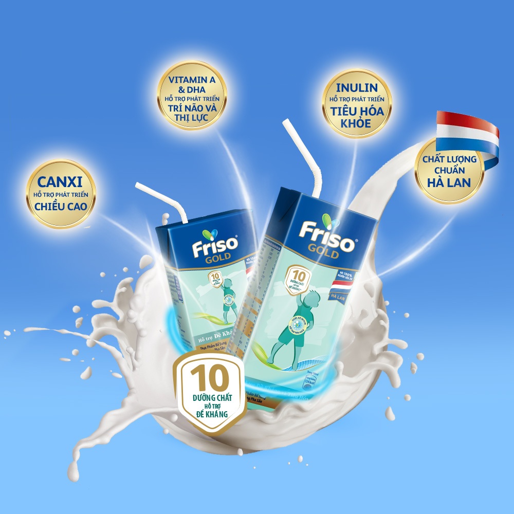 [MKB Gift] 2 lốc 8 hộp sữa uống pha sẵn Friso (180mlx8)