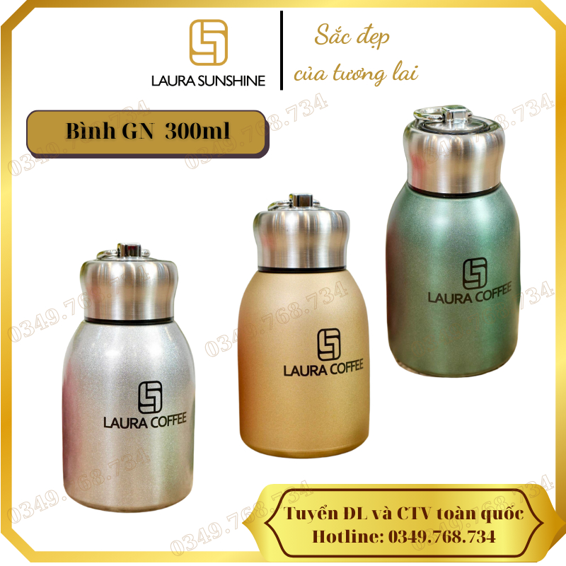 Bình giữ nhiệt in logo Laura Coffee Laura sunshine Nhật Kim Anh GN
