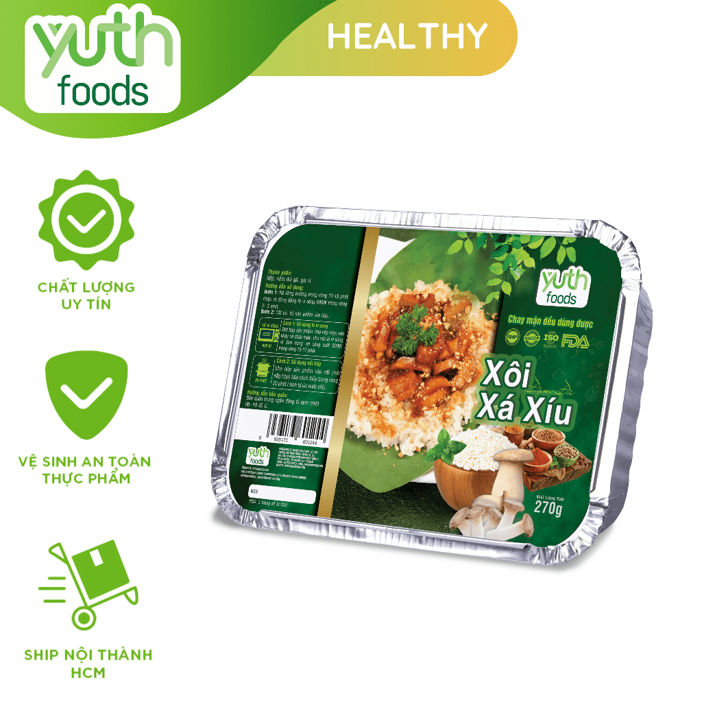 Xôi xá xíu Yuth Foods (hộp 270g) | Shopee Việt Nam