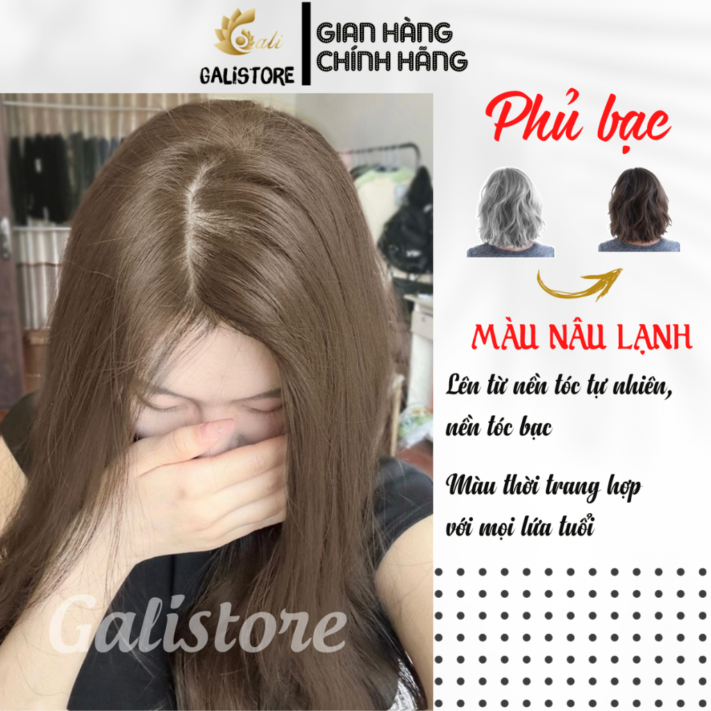 Thông tin chi tiết về thuốc nhuộm tóc phủ bạc màu nâu đen