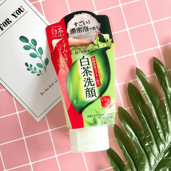 Ảnh Sữa rửa mặt trà xanh cho da dầu mụn Rohto Shirochasou Nhật Bản 120g 2