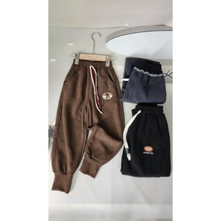 Quần dài trẻ em chất nhung tăm LÓT LÔNG  hàng QCCC cho bé size từ 15-55kg
