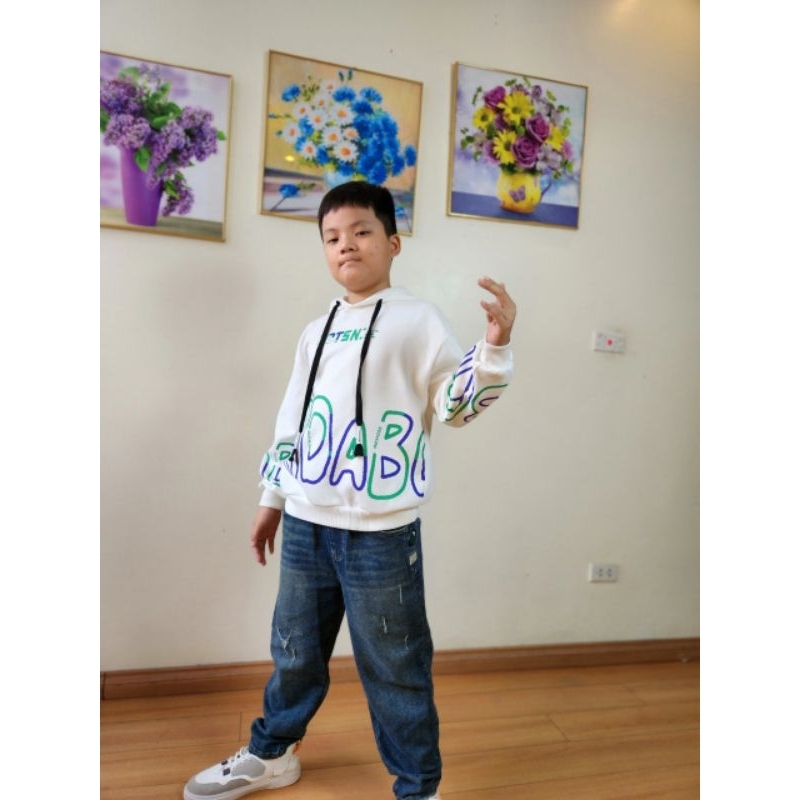 Áo nỉ trẻ em áo hoodie bé trai chất dầy mềm hàng Quảng cao cấp T003