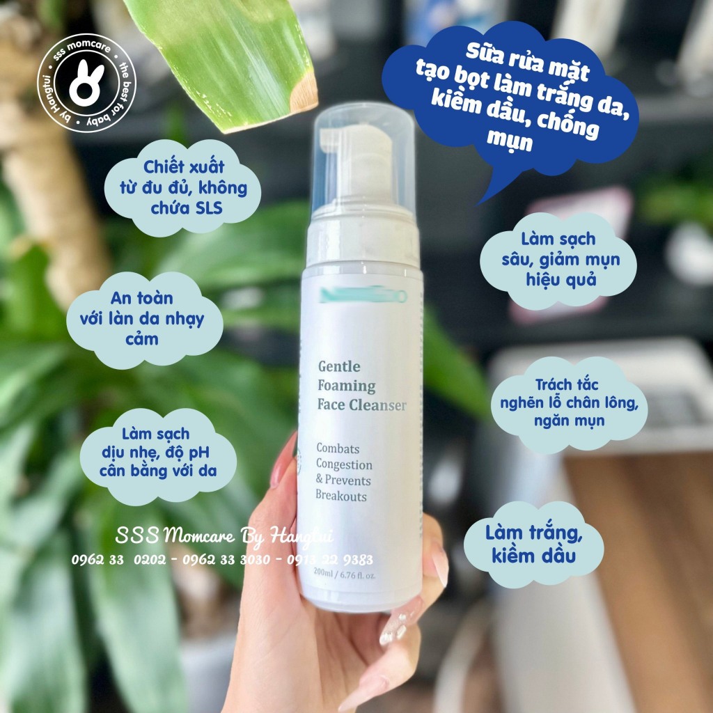 Sữa rửa mặt Moogoo Gentle Foaming Face Cleanser 200ml | Shopee Việt Nam