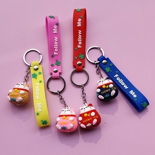 Móc chìa Khoá Mèo Thần Tài, Móc Khoá Keychain Mèo Dễ Thương