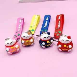 Móc chìa Khoá Mèo Thần Tài, Móc Khoá Keychain Mèo Dễ Thương