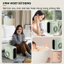 Máy sưởi gốm nhập khẩu không khô da Fujihome FH1200, quạt sưởi ấm mini tiết kiệm điện tự ngắt an toàn heaters