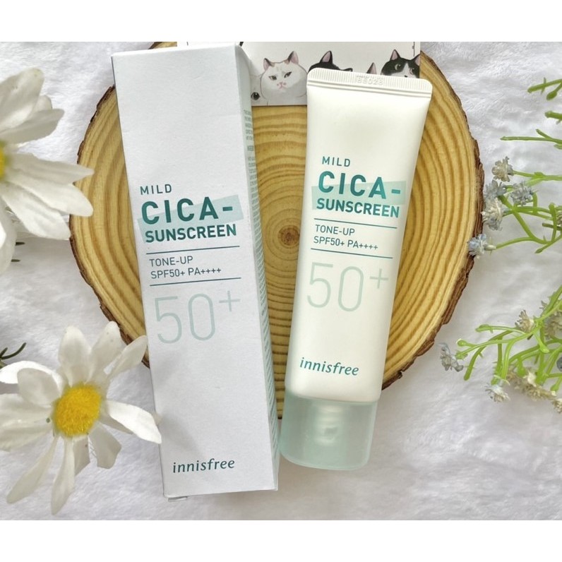 Kem Chống Nắng Nâng Tông Làm Dịu Da Innisfree True Mild Cica Tone-Up ...