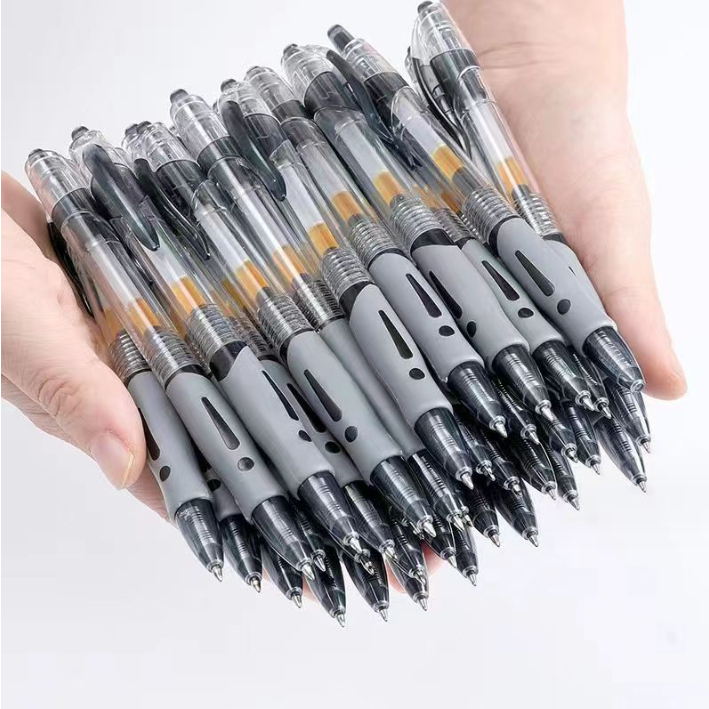Bút Bi Bấm Mực Đen / Đỏ / Xanh Dương Ngòi 0.5mm BG09 | Shopee Việt Nam
