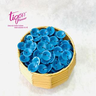 CHỤP NHỰA gắn trái cây - dễ sử dụng, chắc chắn, không đâm vào làm hư trái cây (gói 90-100 cái màu ngẫu nhiên)