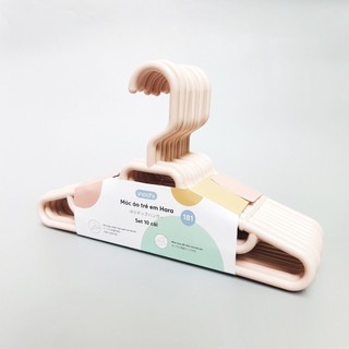 Set 10 móc treo áo quần trẻ em Hokori cho bé