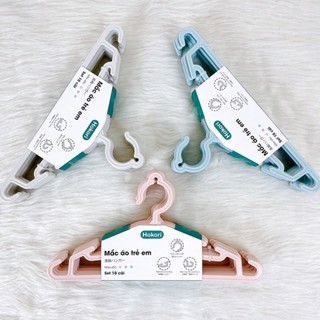 Set 10 móc treo áo quần trẻ em Hokori cho bé