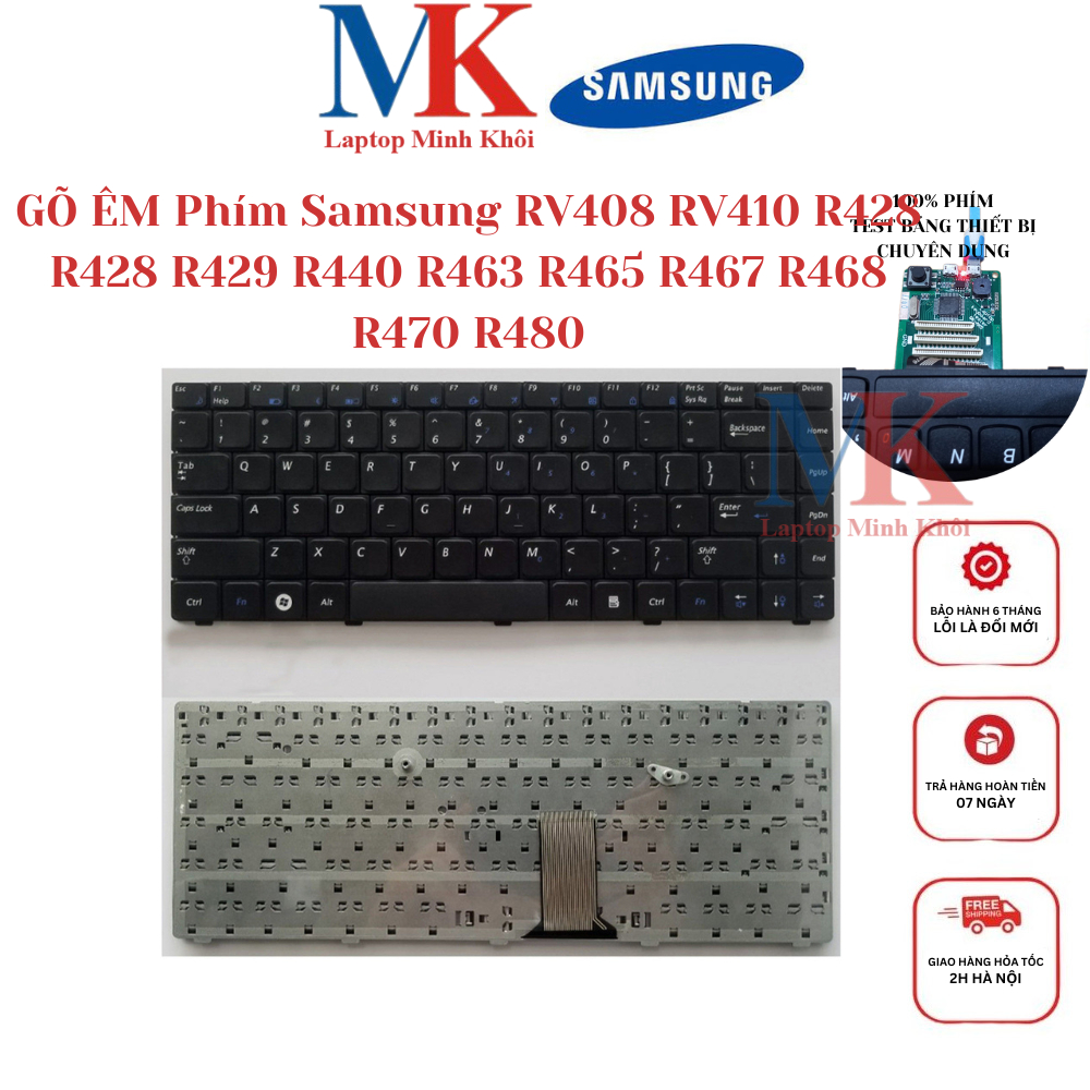 Bàn Phím Samsung RV408 RV410 R428 R428 R429 R440 R463 R465 R467 R468 ...