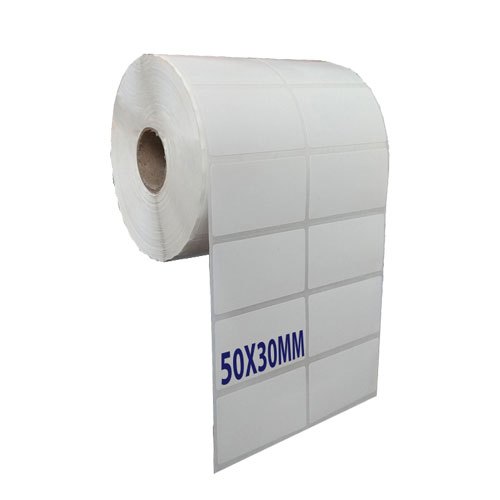 CUỘN BỰ 5000 TEM Decal in tem nhãn 50*30 mã vạch 50x30 x 2 tem/hàng Tem mã vạch nhãn dán tem phụ in thông tin bao bì