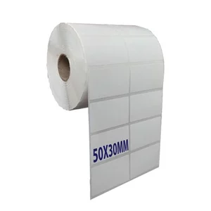 Tem 50x30 50x30x2 50*30*2 Decal in tem nhãn mã vạch 30x50x2 50 Mét 50*30 mm 2 tem/hàng giấy in tem phụ 4800 giấy nhiệt